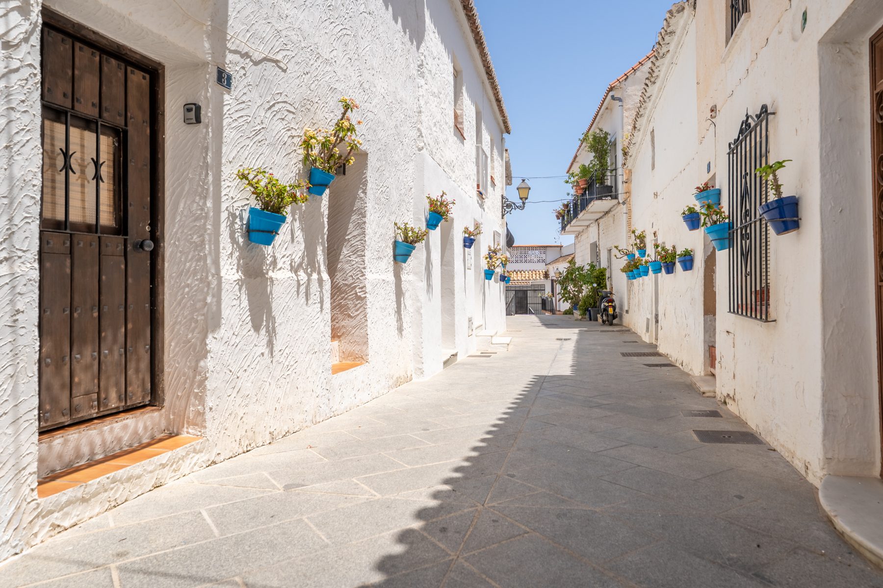 Whitewashed street in Mijas Pueblo