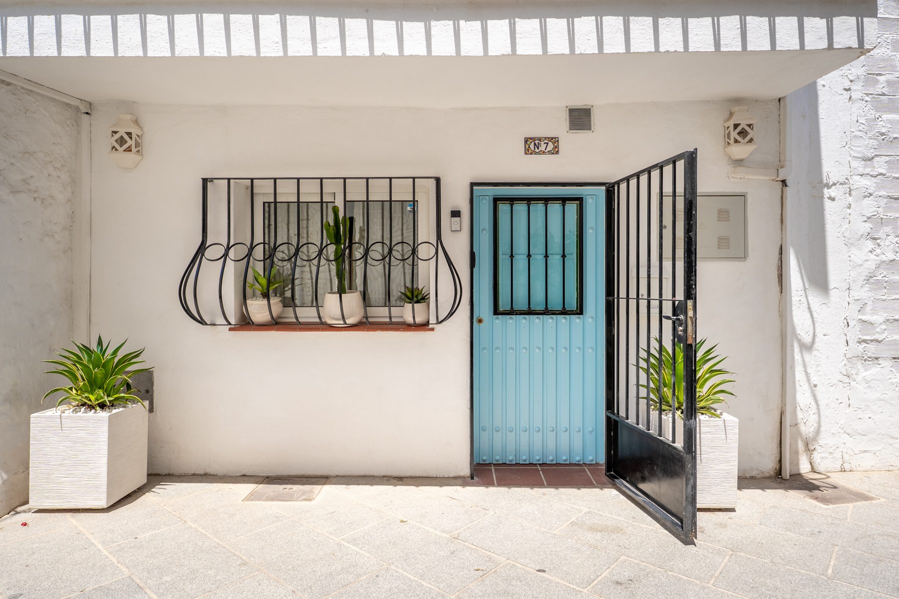 Front door of Calle Algarrobo 7