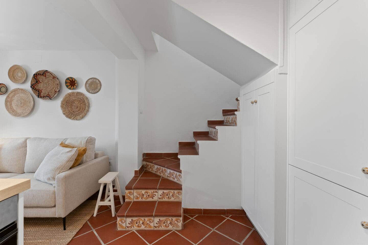 Staircase between the casita’s floors